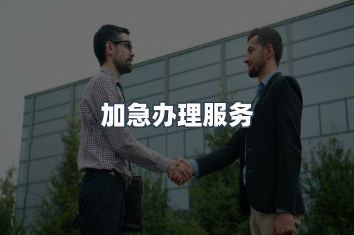 加急办理服务